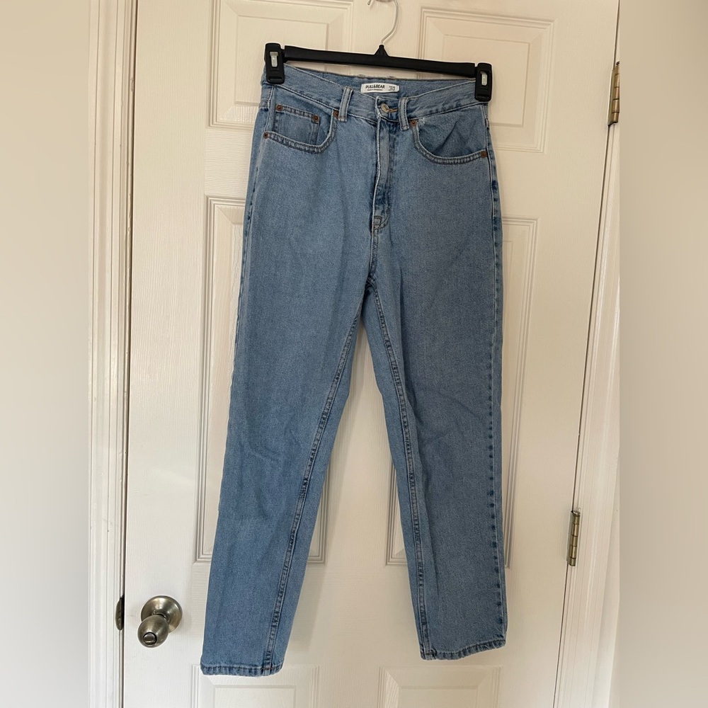 Pull&Bear Light Blue Straight Leg Jeans
